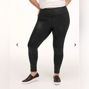 WalkPop Black Mia Moto Legging - 4X